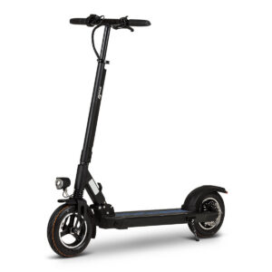 Pilt mustast GPad Joyride Eco elektritõukerattast valgel taustal, vaates vasakult eest.