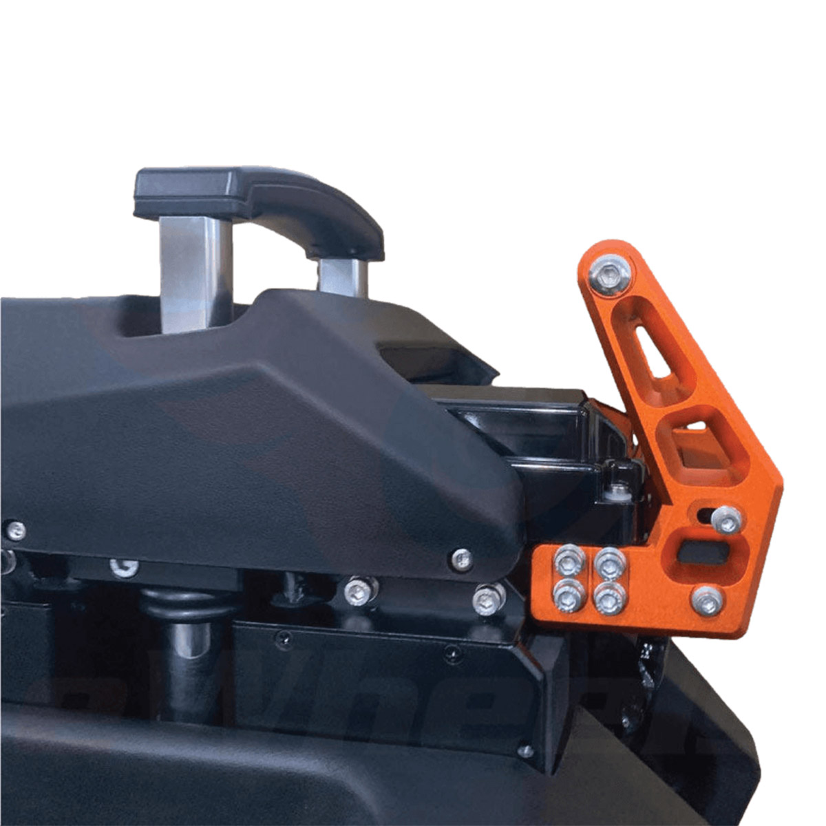 Close-up image of Electric unicycle begode extreme 50s handle on the backside.
