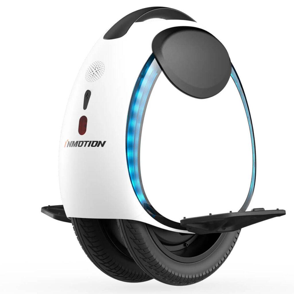 Inmotion E20 elektrilise üksratta eestvaade nurga alt.